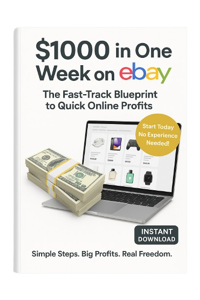 "$1000 in a Week on eBay: See How Easy It Really Is To Work From Home Selling On eBbay"